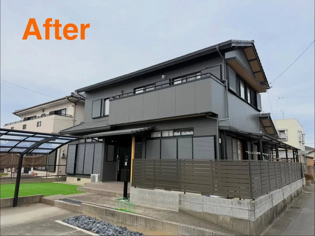 岐阜県羽島市 S様邸の塗装施工後写真