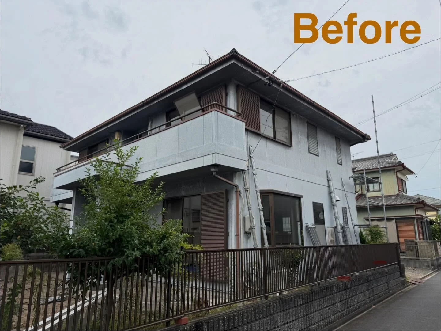 名古屋市守山区 K様邸の塗装施工写真1